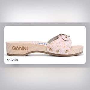 Ganni Dr Scholls size 8 Natural clogs NWT